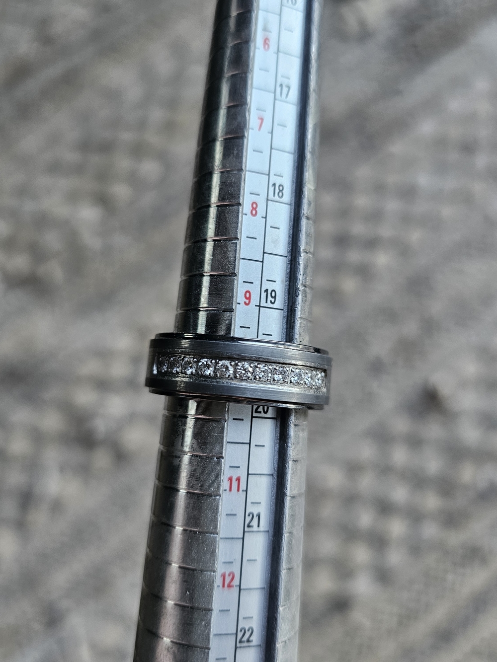 Men's Black Tugnsten & Steel Ring